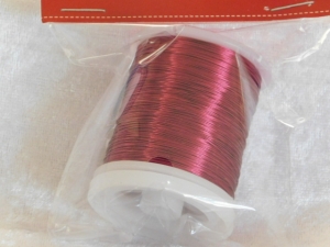 Beading Wire 28 Gauge Burgundy 48m